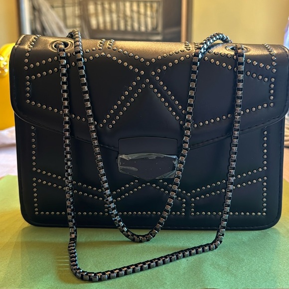 NWOT PU leather studded shoulder bag - Picture 1 of 6